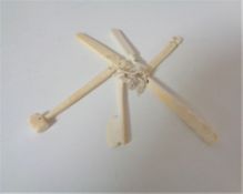 Six 19th century ivory tools