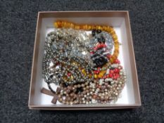 A box of costume jewellery,