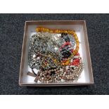 A box of costume jewellery,