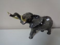 A large Beswick figure of an elephant,