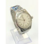 A gent's stainless steel Tudor Royal Shock Resisting centre seconds wristwatch,