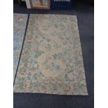 A Kashmir chain stitch floral rug