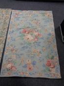 A Kashmir chain stitch floral rug