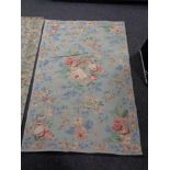 A Kashmir chain stitch floral rug