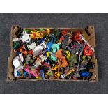 A box of mid century and later die cast vehicles, Matchbox,