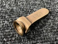 A 9ct gold cigar cutter