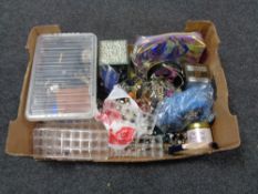 A box of costume jewellery