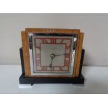 An Art Deco mantel clock by Mappin & Webb