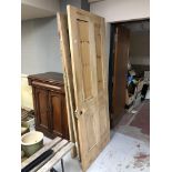 Four pine interior panel doors