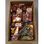 A box of Hasbro Star Wars Episode I The Phantom Menace boxed collector's figures.