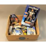 A collection of boxed Star Wars Hasbro figures : Jango Fett, etc, all in original packaging.