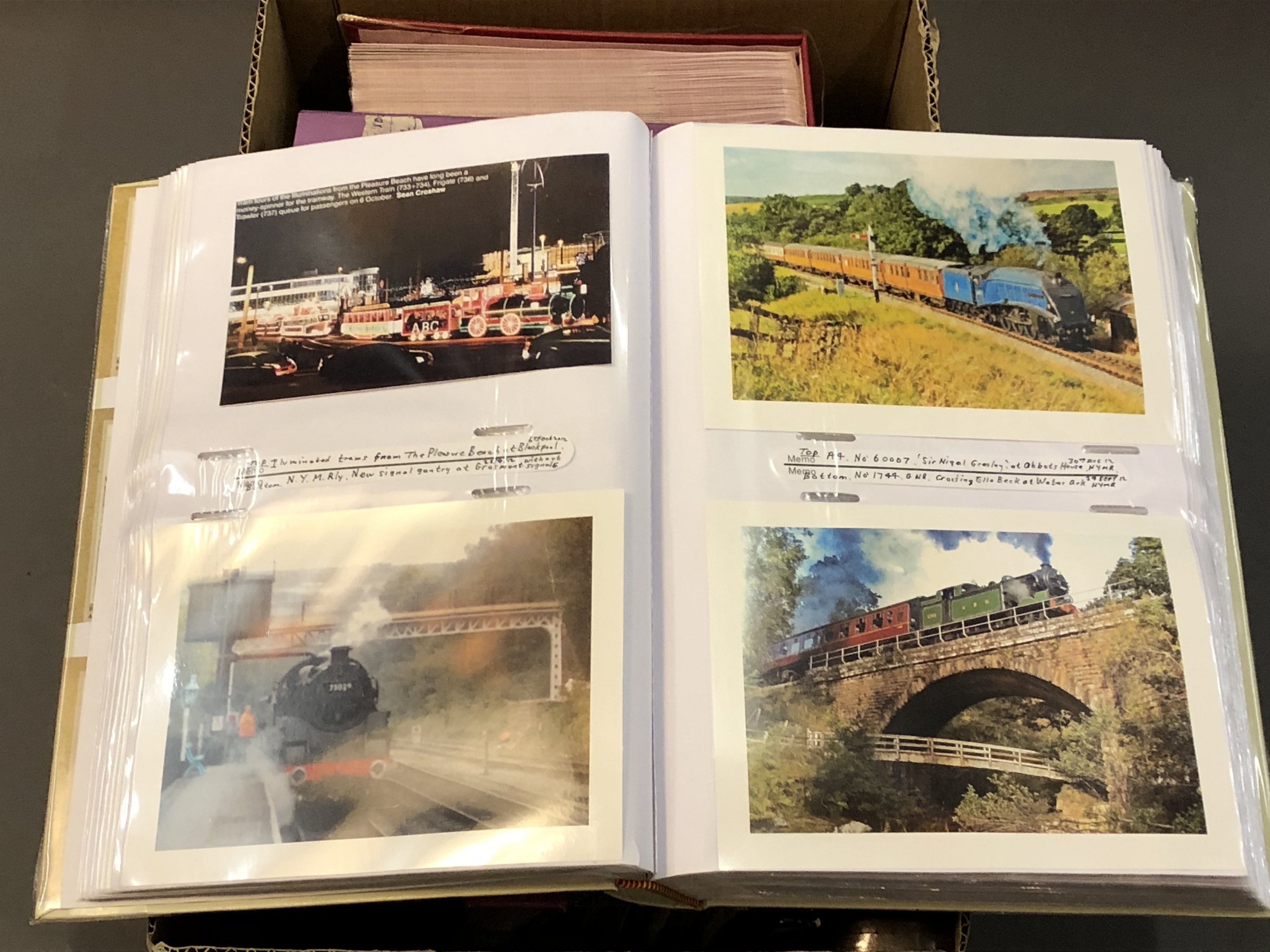A collection of albums and scrap books relating to trains and trams, North East interest. - Image 2 of 2