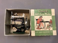 A Singer No. 20 Child's Sewing Machine, boxed.