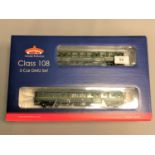 Bachmann - 32-913 Class 108 Three Car DMU BR Green Speed Whiskers, boxed.