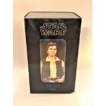 A Sideshow Collectables Star Wars figure : Hans Solo, in original retail packaging.