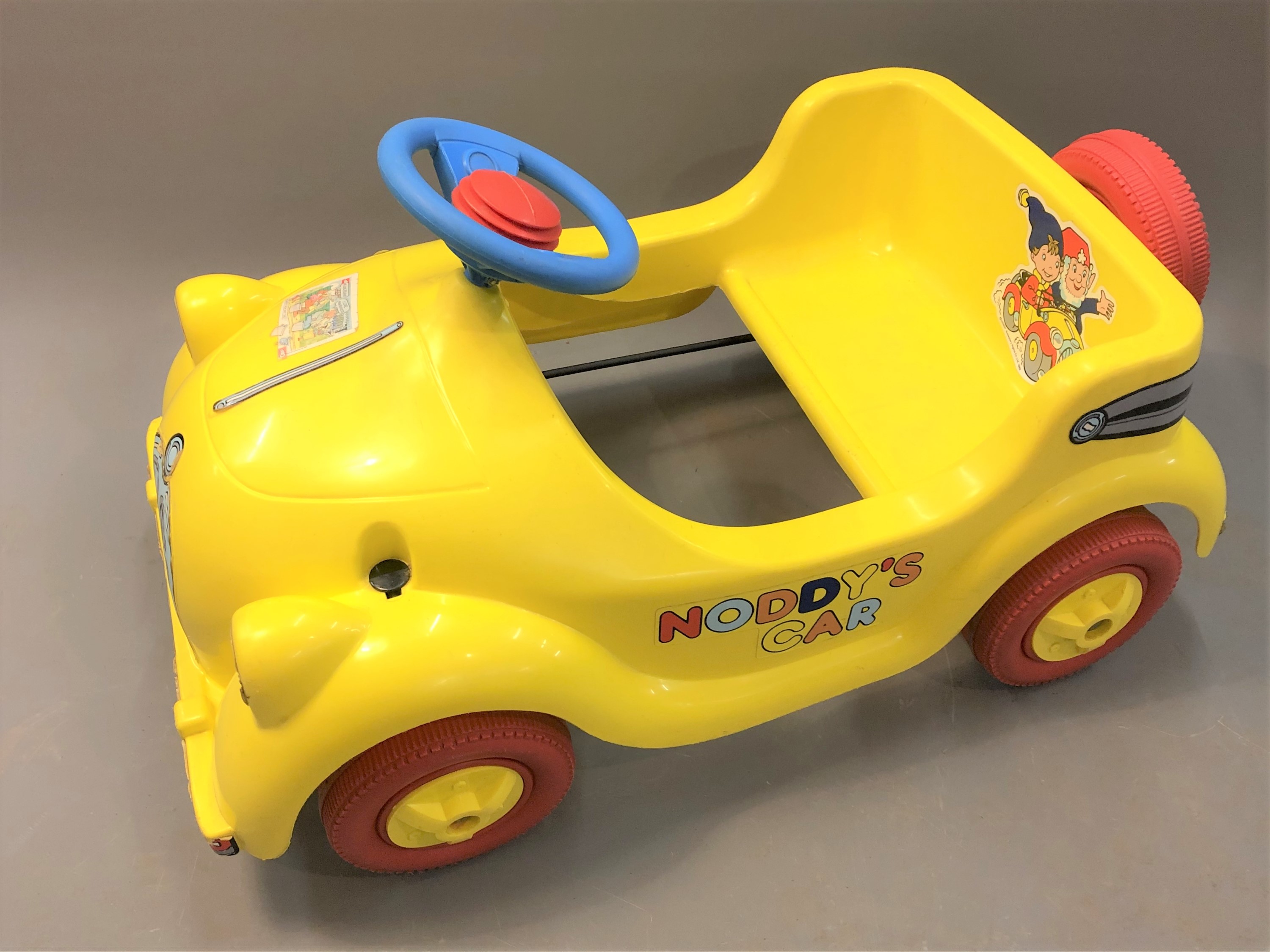 A Noddy pedal car and a vintage child's rocking horse. - Image 2 of 2