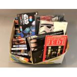 A collection of Star Wars books, Star Wars Ultimate Guide, Illustrated screen plays,