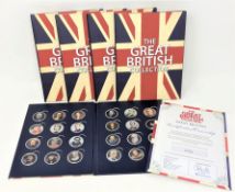 Westminster Coins - The Great British Collection, four complete albums,