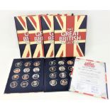 Westminster Coins - The Great British Collection, four complete albums,