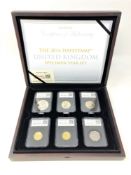 DateStamp : The 2014 Datestamp United Kingdom Specimen year set, twelve coins Queen Ann £5, WW I £2,