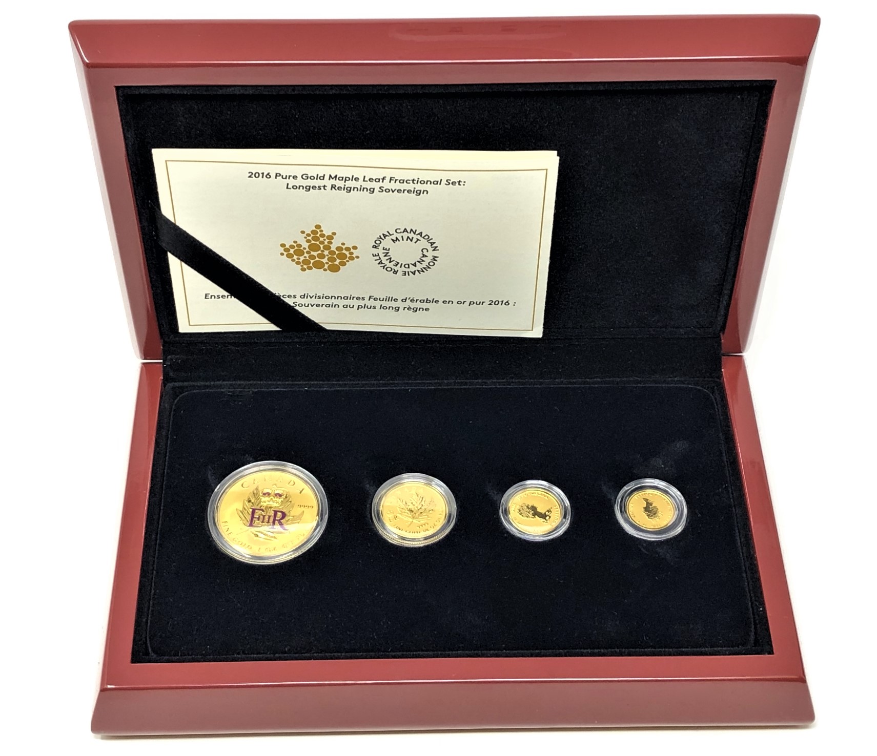 The Royal Canadian Mint - 2016 Pure gold Maple Leaf fractional set,