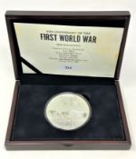 The London Mint Office - The Centenary of The First World War, 925/1000, 2014 Guernsey £10 coin,