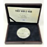 The London Mint Office - The Centenary of The First World War, 925/1000, 2014 Guernsey £10 coin,