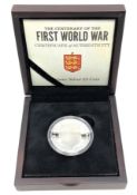 The Centenary of the First World War - Guernsey silver £5 coin 2014.