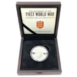 The Centenary of the First World War - Guernsey silver £5 coin 2014.