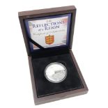 A limited edition silver proof crown - 2015 Reflections of a Reign Guernsey sterling silver £5, 28.