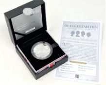 The Royal Mint - 2013 Prince George Christening £5 Sterling silver crown, 28.28g.