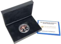 A NumisProof 2015 Winston Churchill Silver coin, 2 oz, limited edition 359/495.