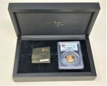 The Royal Mint - The 2013 Sovereign collection first strike full gold sovereign, no. 150.