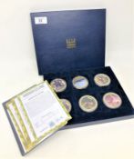 NumisProof : Remembering the 1960's collection, twelve 24ct gold plated commemorative coins,