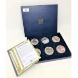 NumisProof : Remembering the 1960's collection, twelve 24ct gold plated commemorative coins,