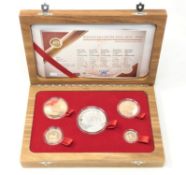 The London Mint office for The South Africa Mint - Winston Churchill 1874- 1965 Krugerrand Set,