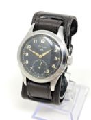 A very rare stainless steel British Military Grana wristwatch,