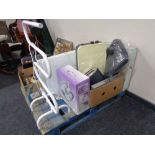 A quantity of electricals : massage cushion, panel heaters, foot massager, heated towel rails,
