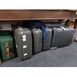 A quantity of luggage cases and bags including Antler etc