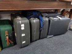 A quantity of luggage cases and bags including Antler etc