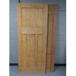 A pair of 1930's pine doors