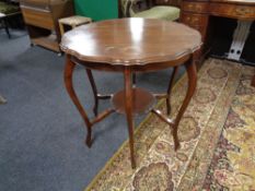 A Victorian stained beechwood occasional table