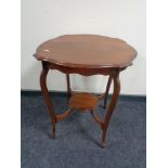 An Edwardian shaped occasional table