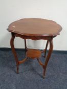 An Edwardian shaped occasional table