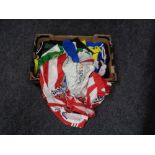 A box of football strips and training tops - Sunderland etc