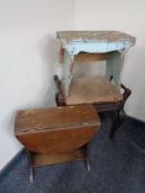 An Edwardian piano stool,