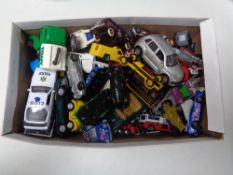 A small quantity of die cast cars.