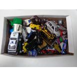 A small quantity of die cast cars.