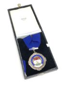 A silver medallion : Past President - Northern Society of Chartered Accountants - Recte Numerare,