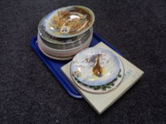 Two boxes of collector's plates, Crown Staffordshire,